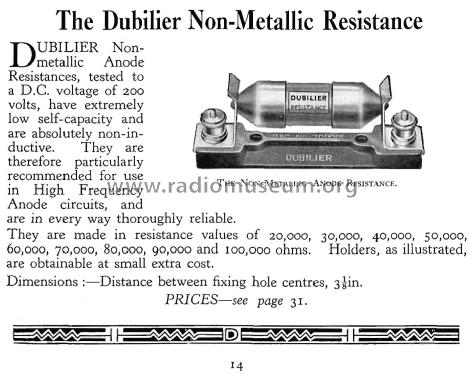 Non-Metallic Resistance ; Dubilier Condenser (ID = 1584889) Bauteil