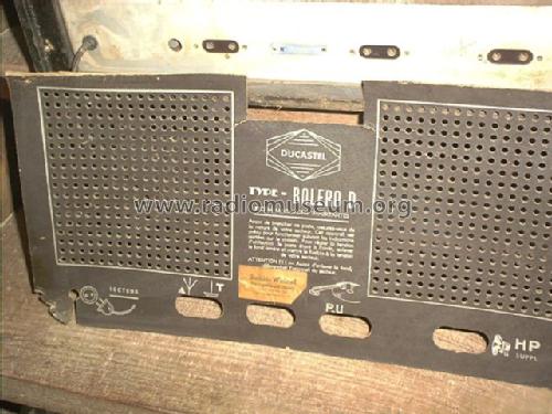 Boléro D ; Ducastel Frères DAHG (ID = 267502) Radio