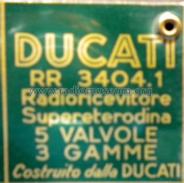 RR3404.1; Ducati, SSR Società (ID = 1625419) Radio