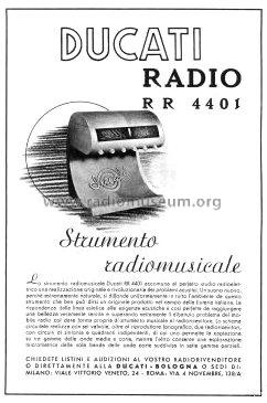 RR4401; Ducati, SSR Società (ID = 116969) Radio