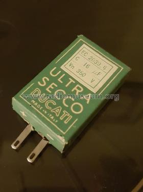 Condensatore elettrolitico ultra secco - Electrolytic Capacitor Serie EC20..; Ducati, SSR Società (ID = 2628478) Radio part