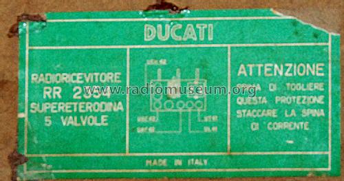 RR2354; Ducati, SSR Società (ID = 1921236) Radio