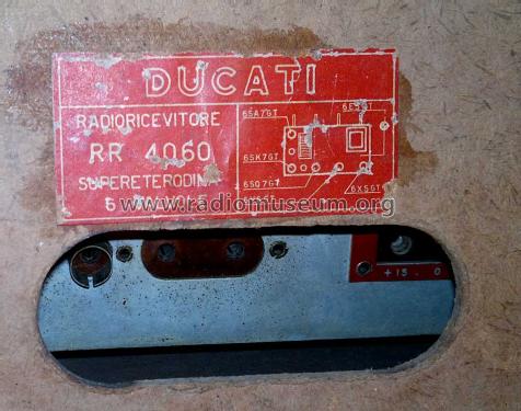 RR4060; Ducati, SSR Società (ID = 1753469) Radio