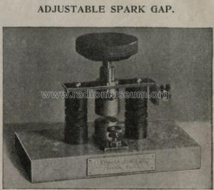1/2 K. W. Adjustable Spark Gap No. 6046; Duck Co., J.J. and (ID = 1472558) Amateur-D