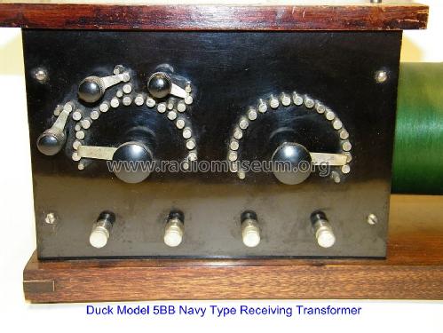 5BB Loose Coupler, improved Navy Type Receiving Transformer; Duck Co., J.J. and (ID = 1346177) mod-pre26