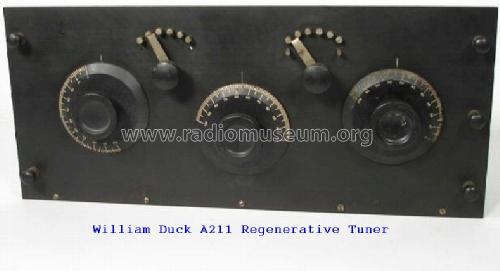 A211 Unit Panel Short Wave Regenerative Tuner; Duck Co., J.J. and (ID = 960624) mod-pre26