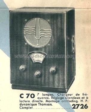 C70; Ducretet -Thomson; (ID = 1859993) Radio