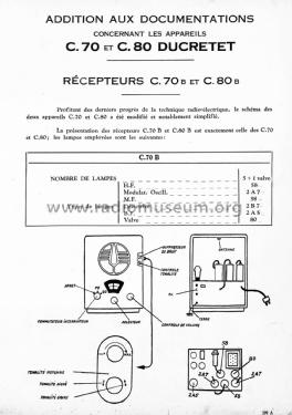 C70B; Ducretet -Thomson; (ID = 2597725) Radio