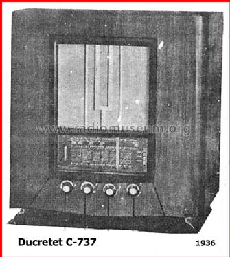 C737; Ducretet -Thomson; (ID = 92966) Radio