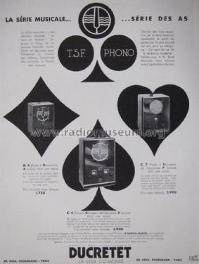 C9; Ducretet -Thomson; (ID = 1701767) Radio