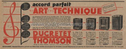 C738; Ducretet -Thomson; (ID = 2132707) Radio