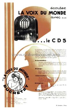 CD5 ; Ducretet -Thomson; (ID = 1840247) Radio