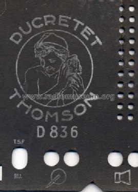 D836; Ducretet -Thomson; (ID = 99298) Radio