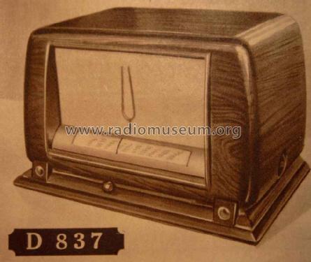 D837; Ducretet -Thomson; (ID = 1608030) Radio