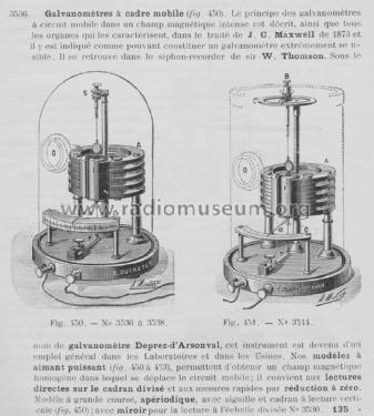 Galvanomètre ; Ducretet -Thomson; (ID = 2214909) Equipment