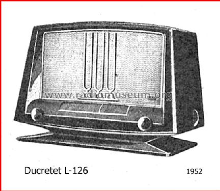 L126; Ducretet -Thomson; (ID = 93046) Radio