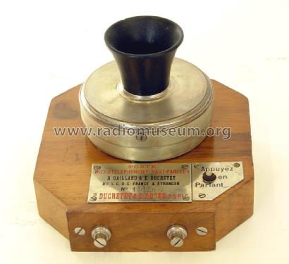 Poste Microtéléphonique et Haut-parleur de démonstration Système R. Gaillard; Ducretet -Thomson; (ID = 2214981) Micrófono/PU