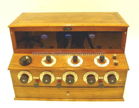 Poste à 5 lampes forme piano vitrine A5; Ducretet -Thomson; (ID = 689924) Radio