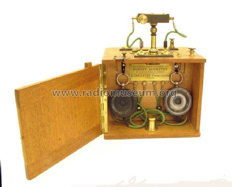 Poste Radiotéléphone Popoff-Ducretet Récepteur avec Décohéreur - Coherer Receiver; Ducretet -Thomson; (ID = 684553) Radio