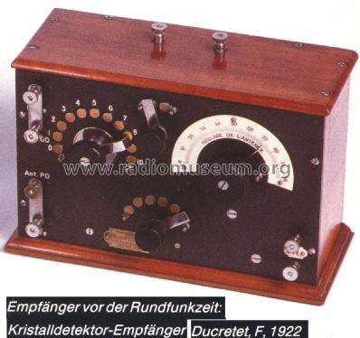 Récepteur à galène ; Ducretet -Thomson; (ID = 2794540) Detektor