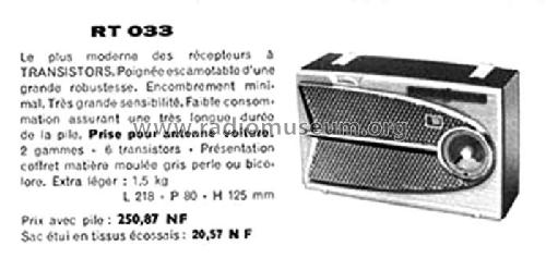 RT033; Ducretet -Thomson; (ID = 1951533) Radio