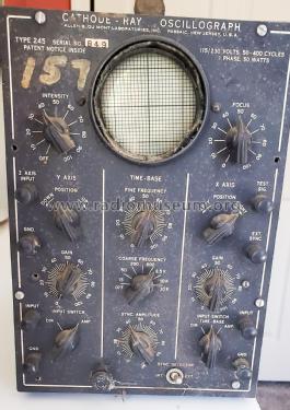 Cathode-Ray Oscillograph 245 ; DuMont Labs, Allen B (ID = 2724021) Ausrüstung