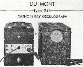 Cathode-Ray Oscillograph 248; DuMont Labs, Allen B (ID = 841356) Equipment