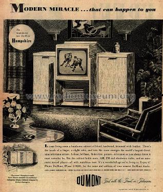 Hampshire RA-101A; DuMont Labs, Allen B (ID = 729782) TV Radio