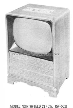 Northfield 21 Ch= RA-502; DuMont Labs, Allen B (ID = 888051) Television