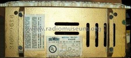 RA-346 ; DuMont Labs, Allen B (ID = 182152) Radio
