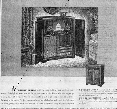 Savoy RA-103; DuMont Labs, Allen B (ID = 730374) TV-Radio