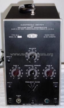 Electronic Switch and Square-Wave Generator 185-A; DuMont Labs, Allen B (ID = 1787891) Equipment
