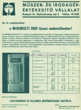 Minimulti MM2002; Dunamenti MGTSZ; Göd (ID = 2026650) Equipment