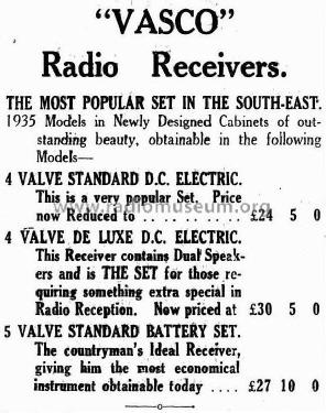 De Lux DC Electric 642; Vasco Brand, Duncan (ID = 2142974) Radio