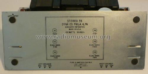 Dynaco Stereo 35 ; Dyna Co. Dynaco; (ID = 649384) Ampl/Mixer