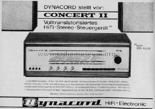 Concert II ; Dynacord W. (ID = 296703) Radio