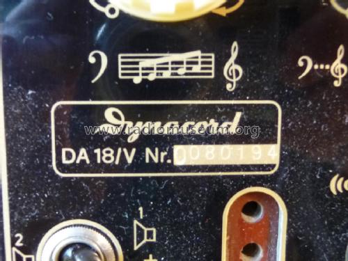 DA18/V ; Dynacord W. (ID = 2107375) Ampl/Mixer