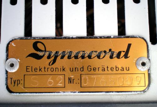 Echocord Super S62; Dynacord W. (ID = 1006857) Ampl/Mixer