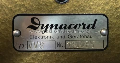 Stereo-Vorverstärker VVS; Dynacord W. (ID = 2729481) Ampl/Mixer