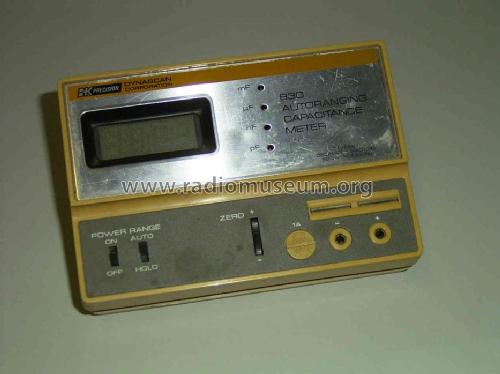 Autorange Capacitance Meter 830; B&K Precision, (ID = 514432) Equipment