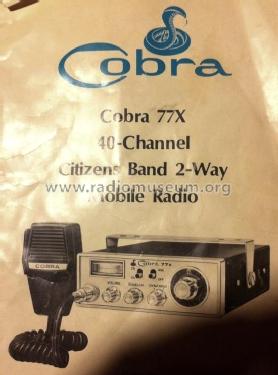 Cobra - 40 Channel CB 2-Way Mobile Radio 77X; B&K Precision, (ID = 1844653) Citizen
