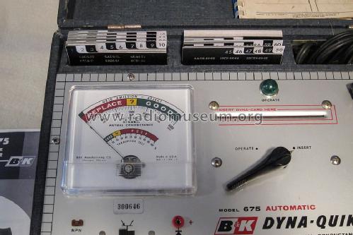 Dyna-Quik Tube And Transistor Tester 675; B&K Precision, (ID = 1664293) Equipment