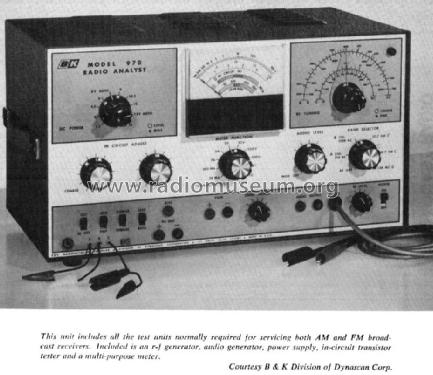 Radio Analyst 970; B&K Precision, (ID = 1140375) Equipment