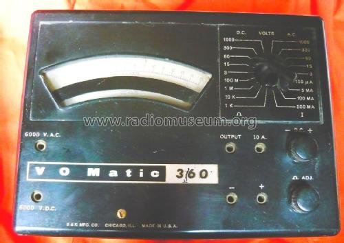 Voltmeter VO Matic 360; B&K Precision, (ID = 1900560) Equipment