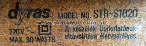 SW/MW/FM Stereo Receiver-Cassette Recorder STR-S1020; Dyras; Nürnberg (ID = 1679347) Radio