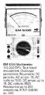 Multimeter EM-1200; Eagle Products, (ID = 2089533) Equipment