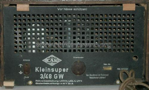 3/48GW; EAK, Elektro- (ID = 349433) Radio