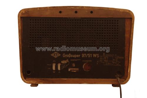 Großsuper 97/51WS; EAK, Elektro- (ID = 1776513) Radio
