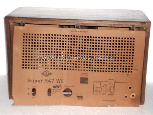 Super 5/47W II ; EAK, Elektro- (ID = 267737) Radio