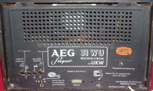 31WU; AEG Radios Allg. (ID = 1114480) Radio